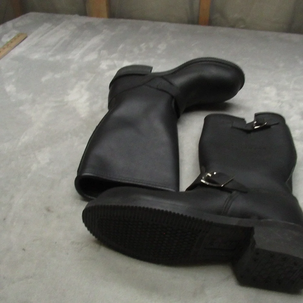 Carolina Men‎ 5.5R Black Leather Steel Toe Engineer Goodyear R21131 USA RARE NEW